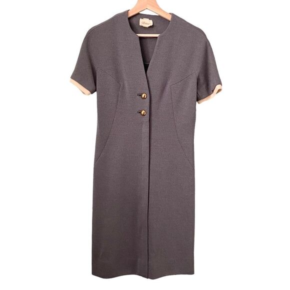 Vintage Rontini Work Dress V Open Neck Mini Dress in Size ***SEE MEASUREMENTS*** - Picture 1 of 9